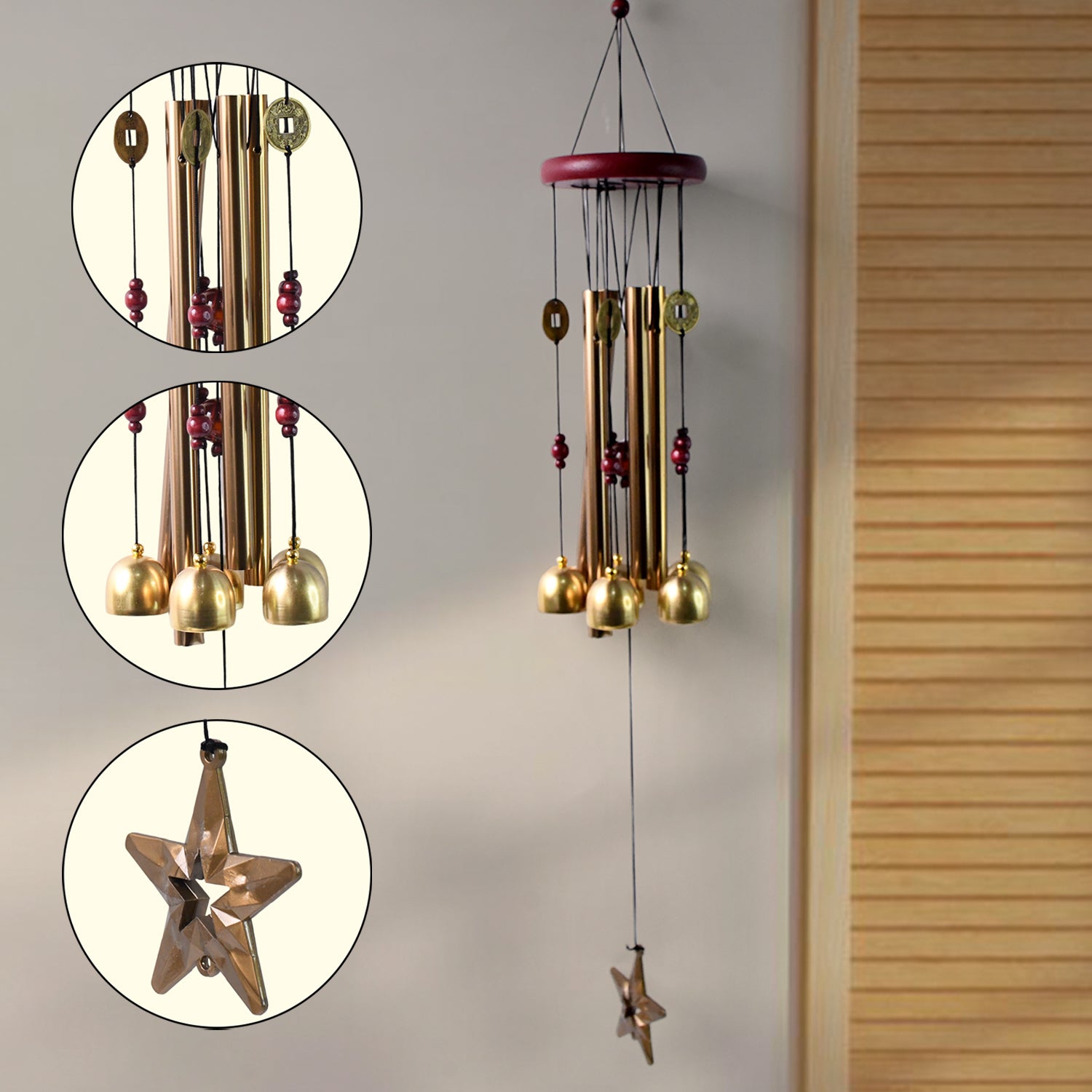 Wind Chimes Outdoor Hanging Dragonfly Wind Chime For Outside (1 Pc)