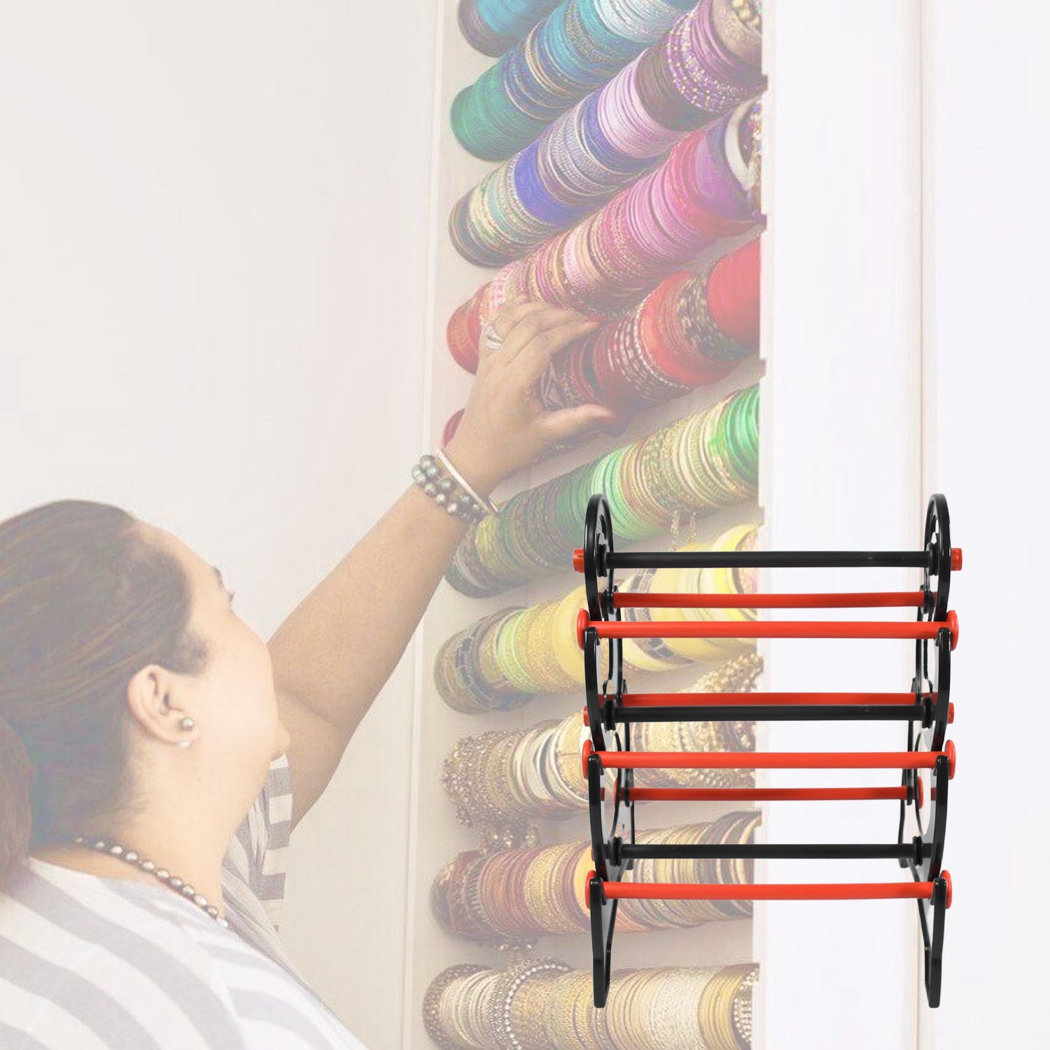 6261 Bangle Stand 3 Step Bangle Storage Organizer Suitable For Display  Home