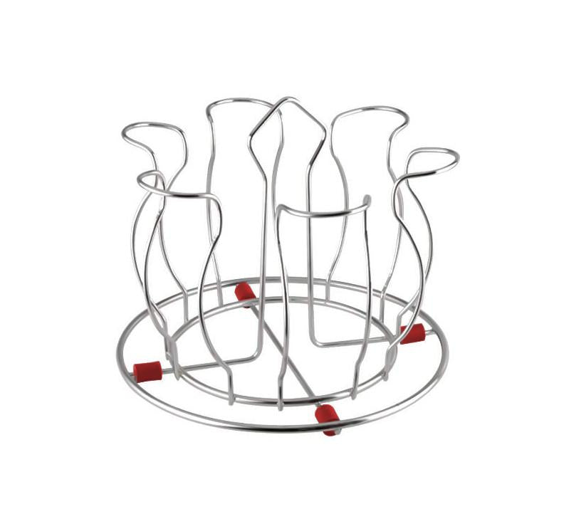 2134 Stainless Steel Glass Holder Glass Hanging Organizer For Kitchen Bars Pubs